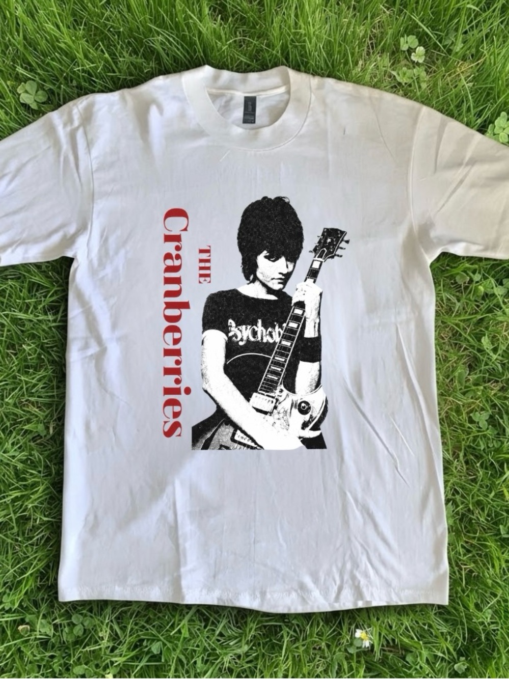 White The Cranberries Graphic Band Tee